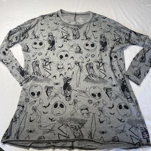 The Nightmare Before Christmas women XL All Over Print Sleepshirt Disney shirt